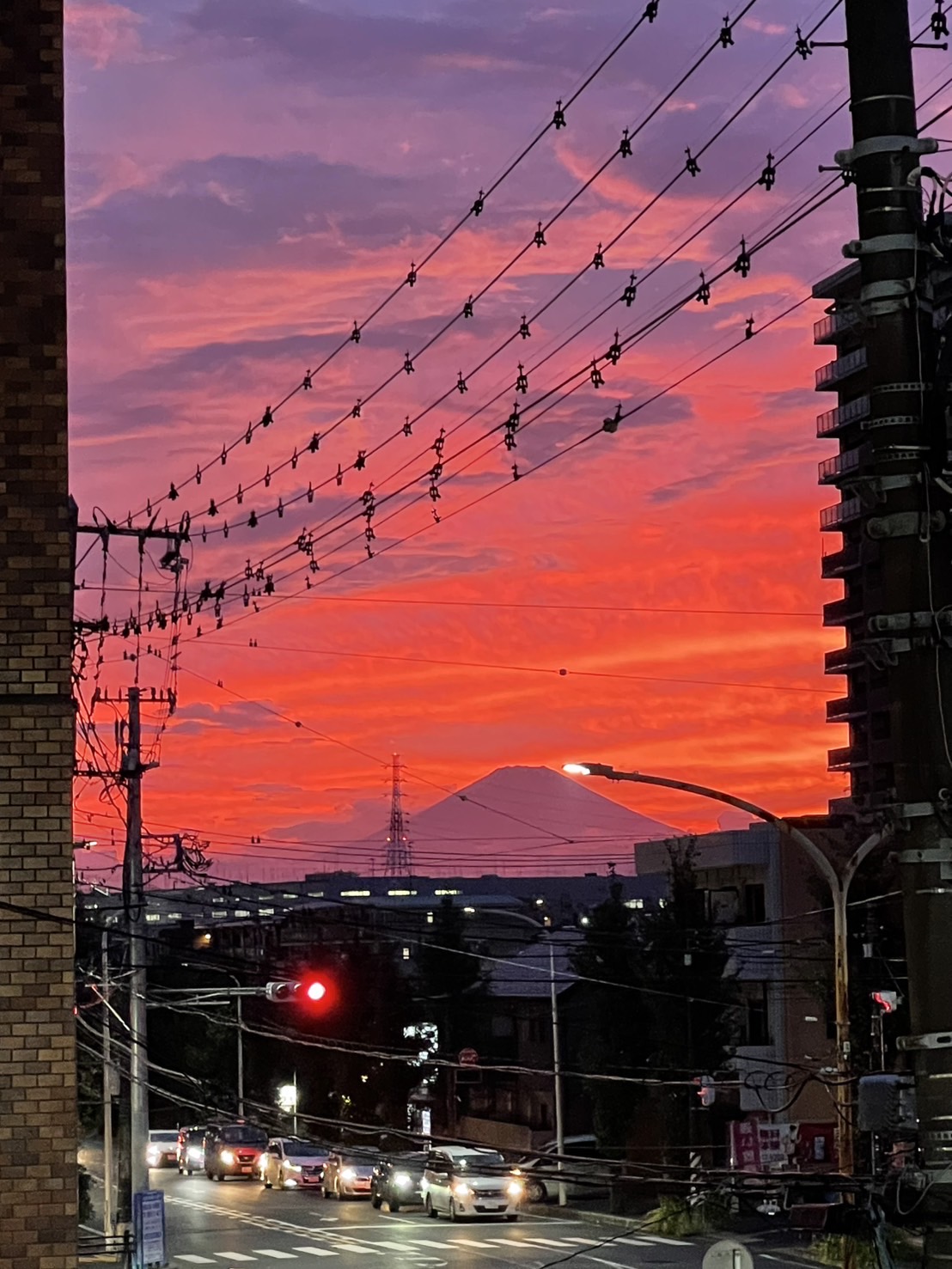 夕焼けが妖艶